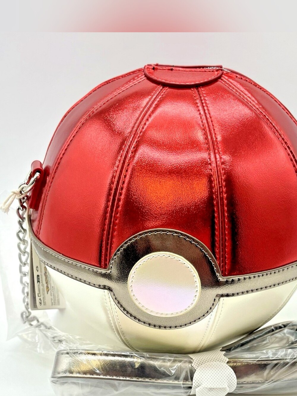 Loungefly Metallic Pokeball Crossbody Bag NWT